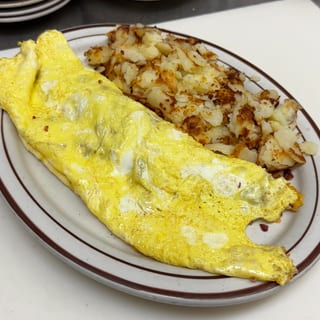 Corned Beef & Swiss Omelette